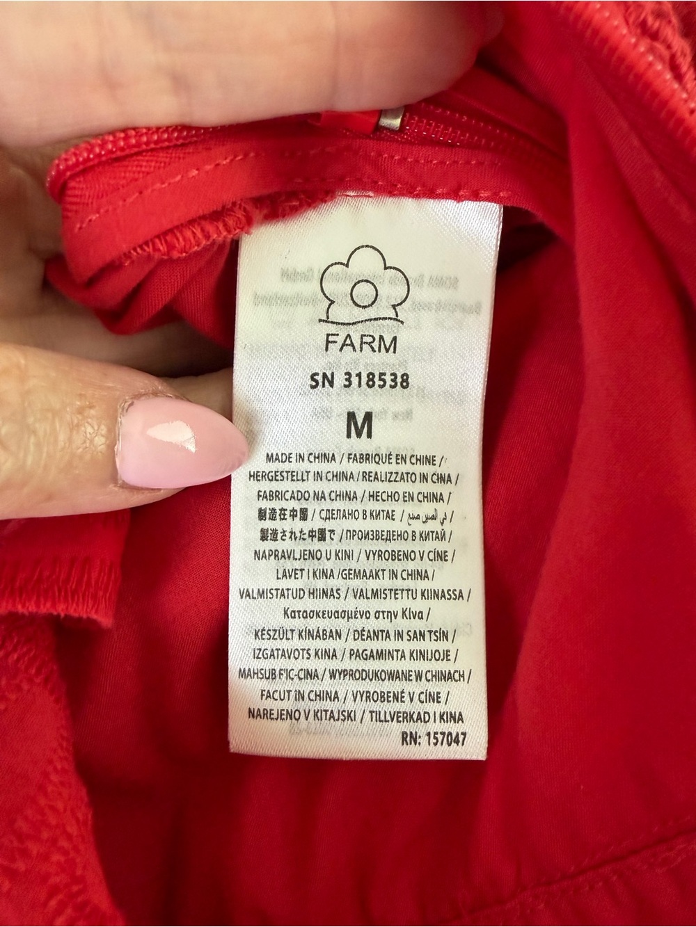 Farm Rio Richelieu Mini Dress in red - Picture 7 of 9